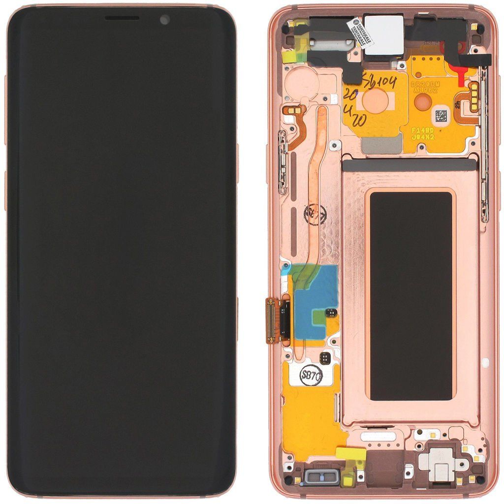 Samsung Galaxy S9 SM-G960 Lcd Ekran Dokunmatik Çıtalı Gold