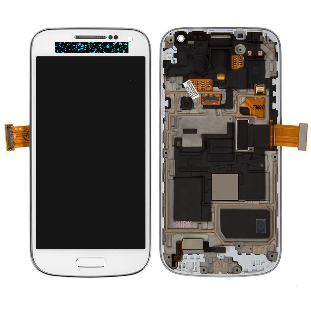 Samsung Galaxy S4 Mini GT-I9192 Lcd Ekran Dokunmatik Çıtalı Beyaz