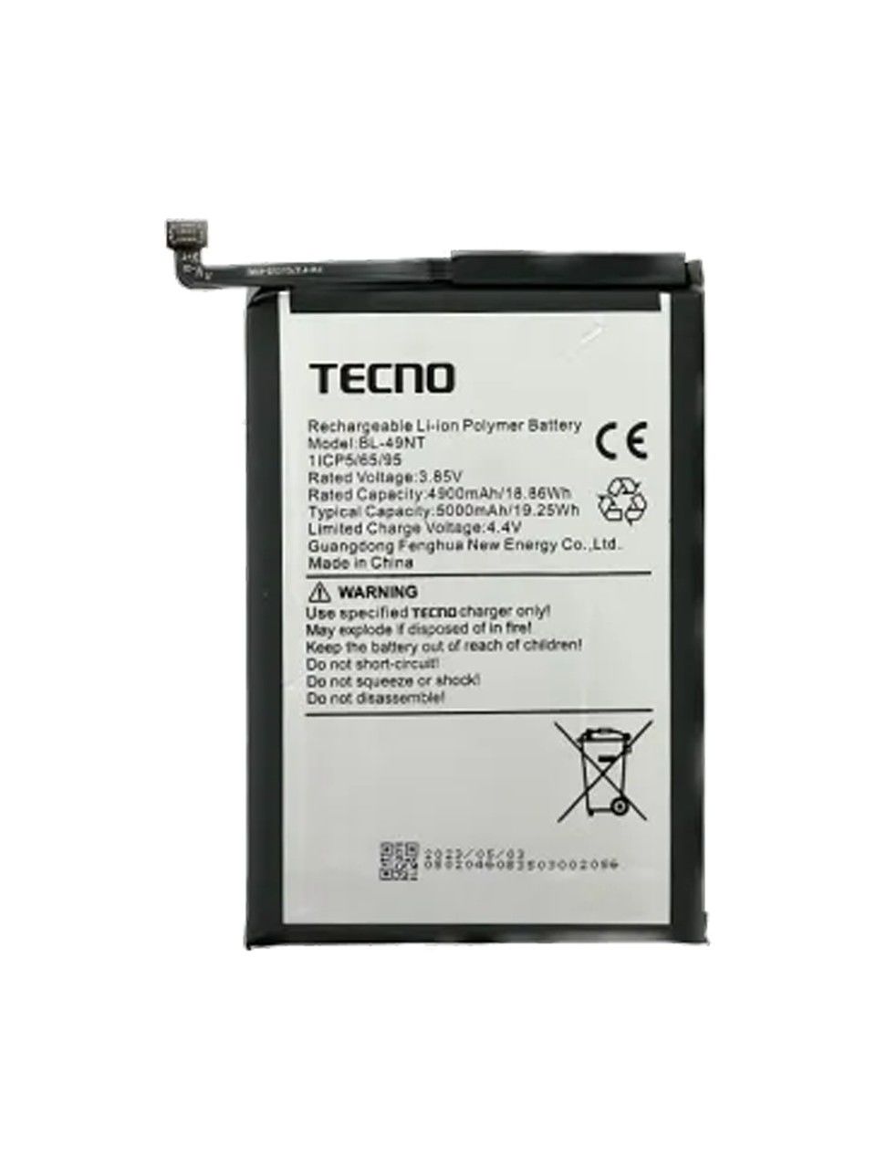 Tecno Spark 10C Batarya Pil