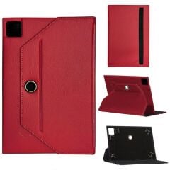 Xiaomi Poco Pad 12.1 2405CPCFBG Universal Standlı Tablet Kılıfı Kırmızı
