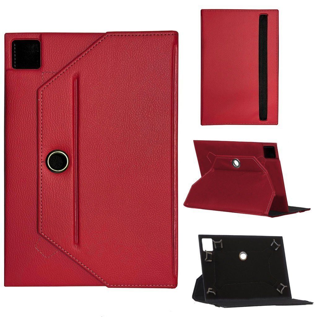 Acer Iconia Tab M10 Universal Standlı Tablet Kılıfı Kırmızı