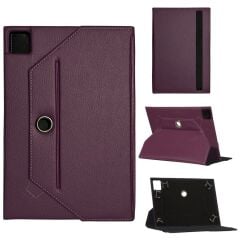 Honor Pad X9a ELN2-W29 İçin Universal Standlı Tablet Kılıfı Mor
