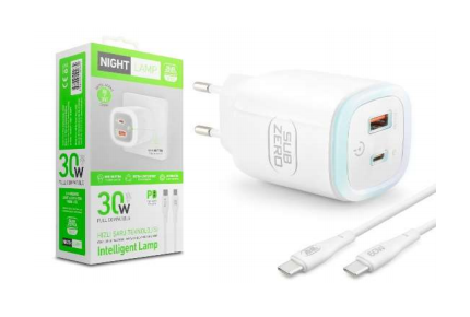 Şarj Aleti Usb-C To Type-C 30 Watt Dokunmatik Ledli