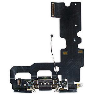 İphone 7 Şarj Soketi Kulaklık Mikrofon Film Bordu Siyah