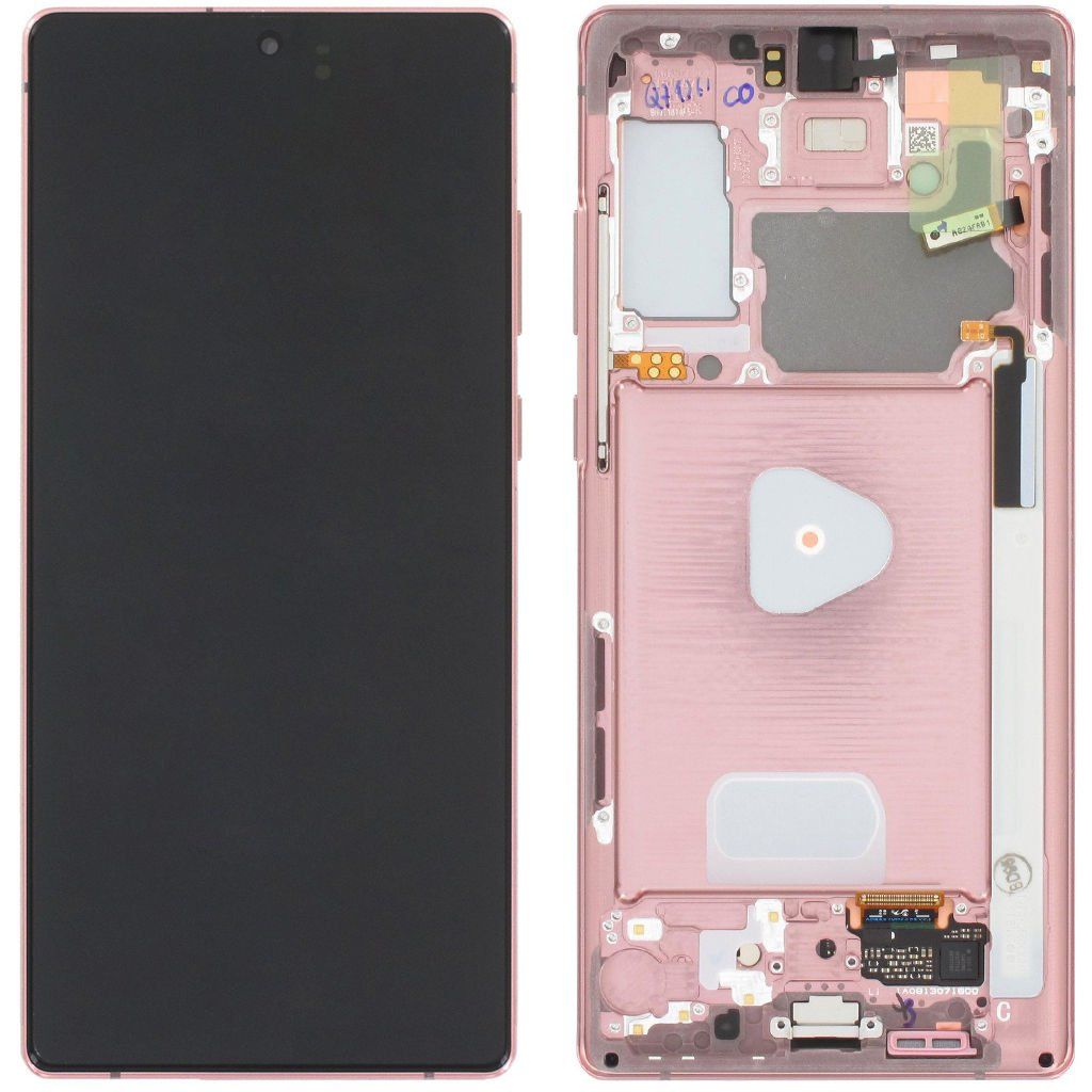 Samsung Galaxy Note 20 SM-N980 Lcd Ekran Dokunmatik Çıtalı Bronz