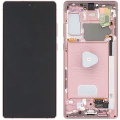 Samsung Galaxy Note 20 SM-N980 Lcd Ekran Dokunmatik Çıtalı Bronz