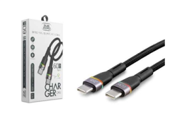 Şarj Kablosu Usb-C To Type-C  60 W - RGB - Örgü