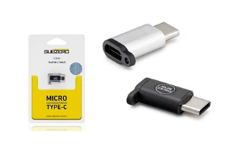 Micro Giriş Type-C Şarj Çıkış Siyah