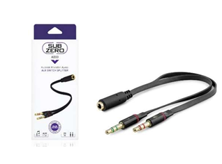 Kulaklık Mikrofon Çoğaltıcı Kablo Siyah