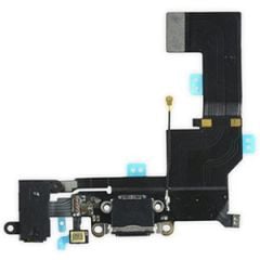 İphone 5SE Şarj Soketi Kulaklık Mikrofon Film Bordu Siyah