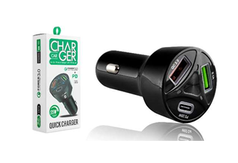 Araç Çakmaklık Şarj Başlığı  PD + USB 55 W