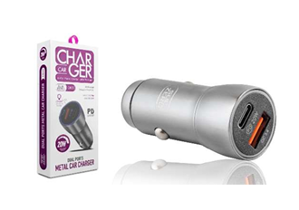 Araç Çakmaklık Şarj Başlığı  PD + USB - Metal 20 W - 3.4 A