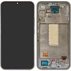 Samsung Galaxy A34 5G SM-A346 Lcd Ekran Dokunmatik Çıtalı Gümüş