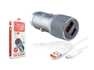 Araç Çakmaklık Şarj Aleti Micro - 20 W - 3.4 A  PD + USB - Fast