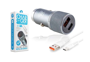 Araç Çakmaklık Şarj Aleti Type-C - 20 W - 3.4 A  PD + USB