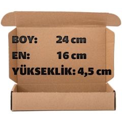 Cep Telefonu Kırılmazı Kargo Kutusu - Kolisi 24x16x4,5 cm