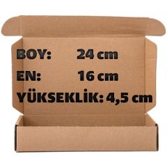 Cep Telefonu Şarj Aleti Kargo Kutusu - Kolisi 24x16x4,5 cm