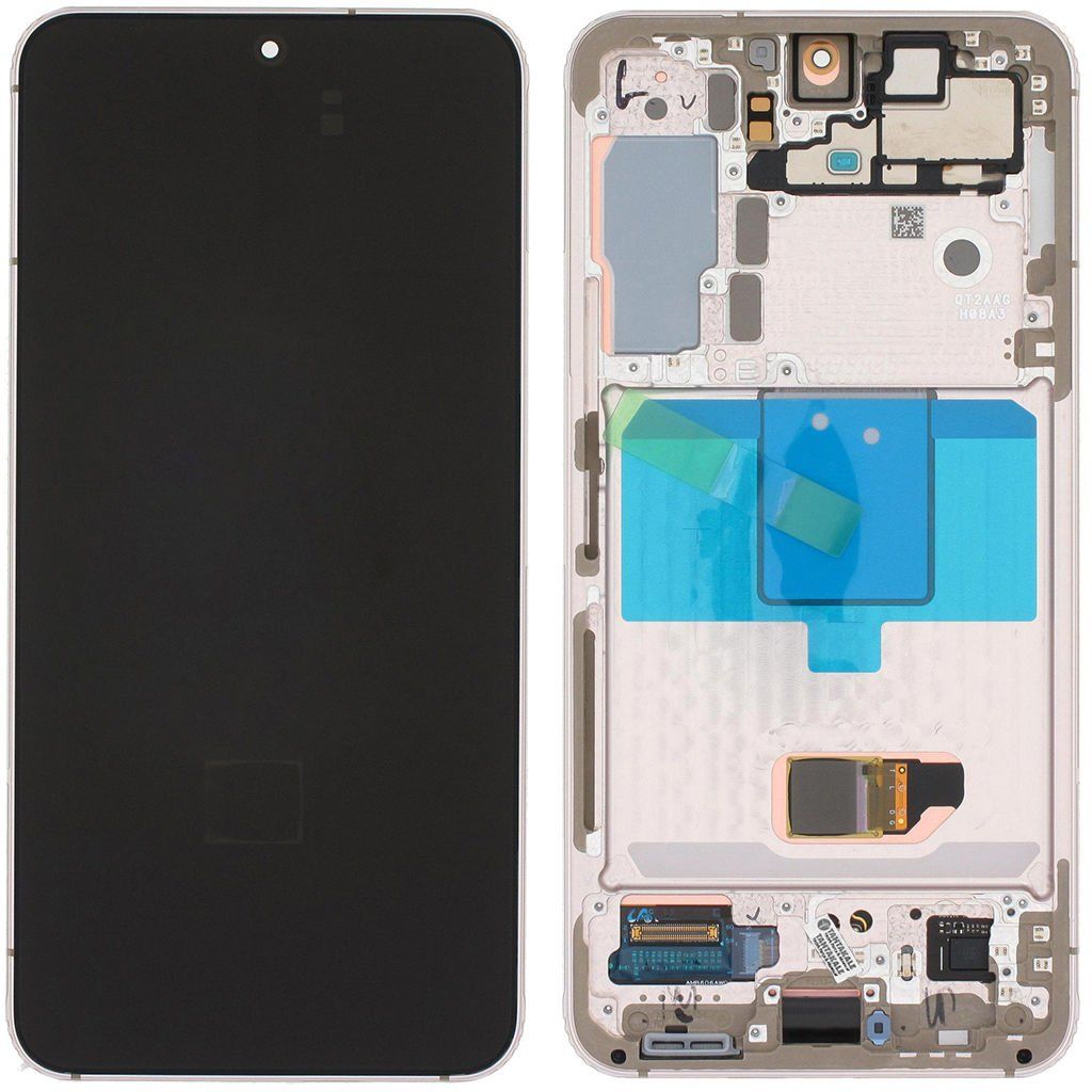 Samsung Galaxy S22 SM-S901 Lcd Ekran Dokunmatik Çıtalı Mor