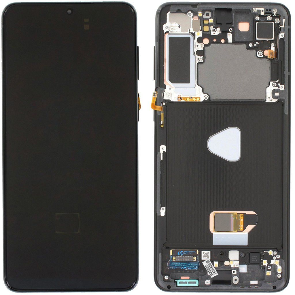 Samsung Galaxy S21 Plus 5G SM-G996 Lcd Ekran Dokunmatik Çıtalı Siyah