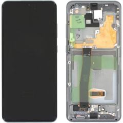 Samsung Galaxy S20 Ultra SM-G988 Lcd Ekran Dokunmatik Çıtalı Gri