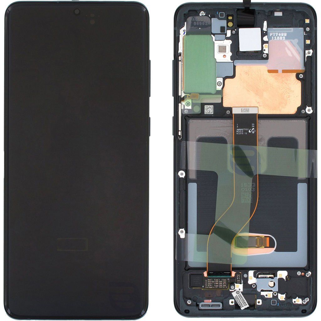 Samsung Galaxy S20 Plus SM-G985 Lcd Ekran Dokunmatik Çıtalı Siyah