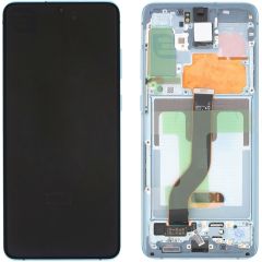 Samsung Galaxy S20 Plus SM-G985 Lcd Ekran Dokunmatik Çıtalı Mavi