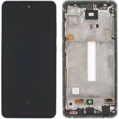 Samsung Galaxy A52 SM-A525 Lcd Ekran Dokunmatik Çıtalı Beyaz