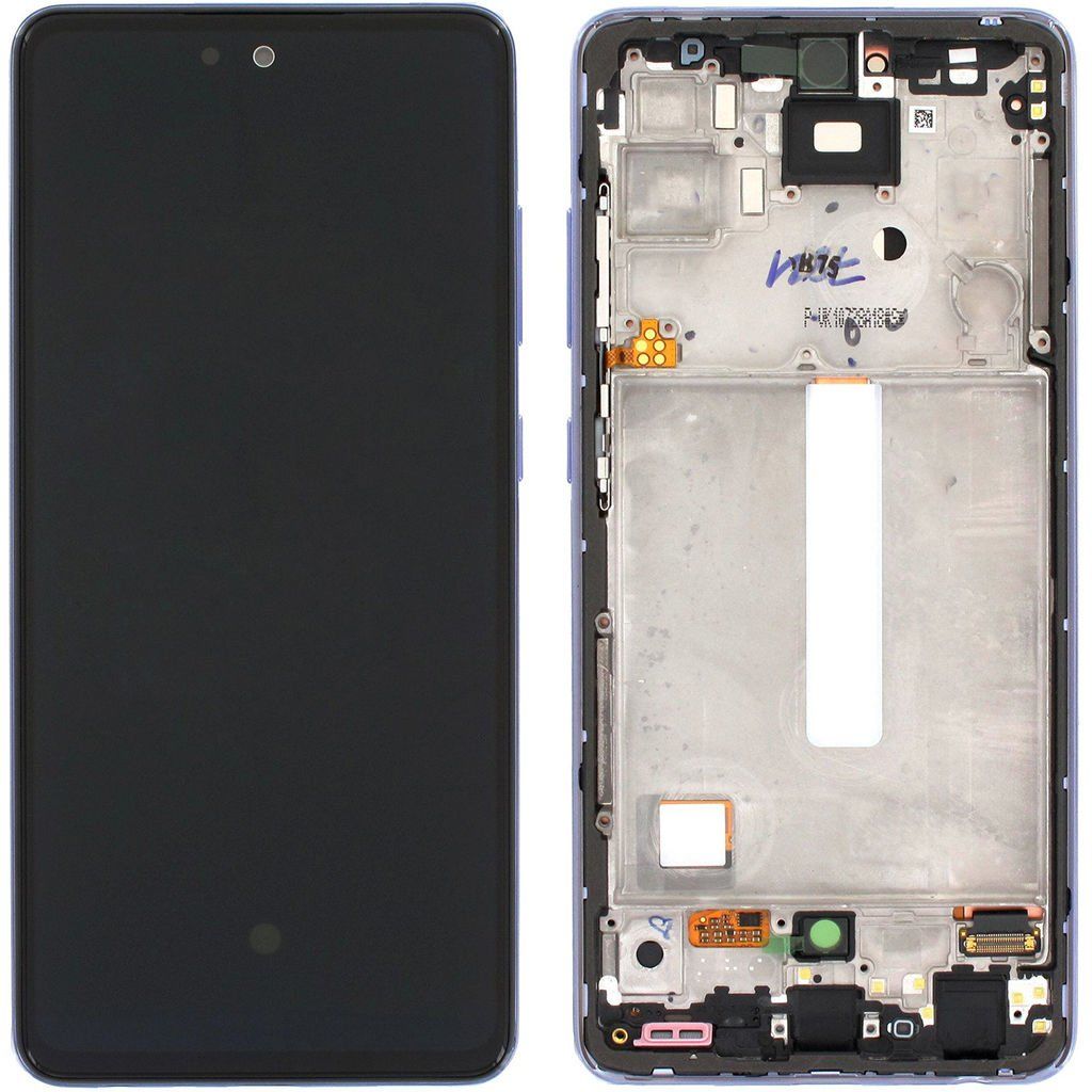 Samsung Galaxy A52 SM-A525 Lcd Ekran Dokunmatik Çıtalı Mor