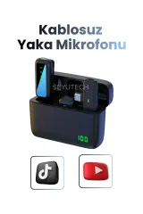 Kablosuz Yaka Mikrofonu Wireless Şarj Kutulu SX-6