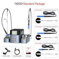 Aixun T420D İstasyonlu Havya ( 1 Adet C210 , 1 Adet C245 , 1 Adet C115 Uç )(Toplam 3 Adet Tutamak 3 Adet Uç ile Gelmektedir.)