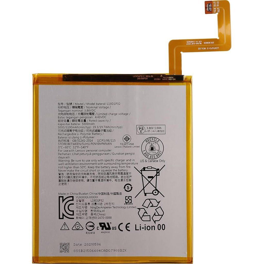 Lenovo Tab M10 TB-X606X Batarya Pil