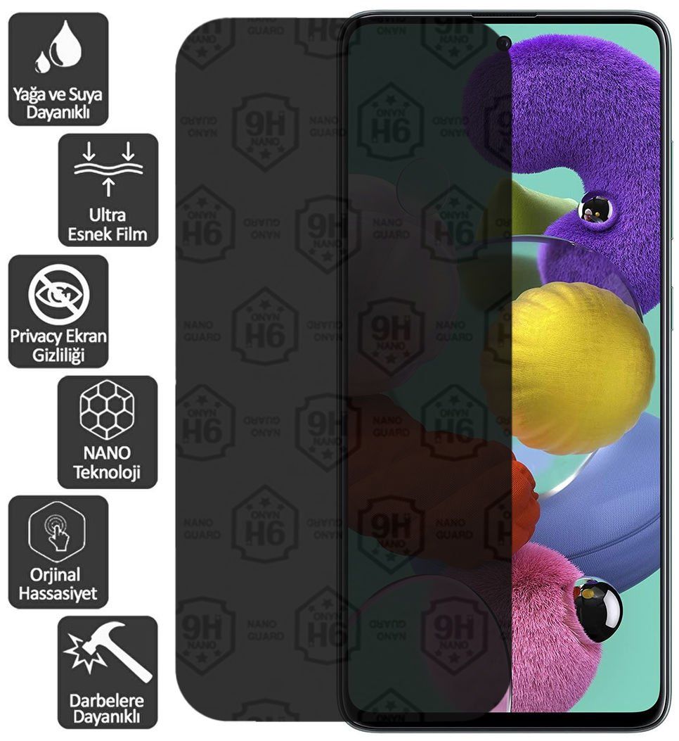 Samsung Galaxy C5 Pro SM-C5010 Hayalet Cam Nano Kırılmaz Ekran Koruyucu