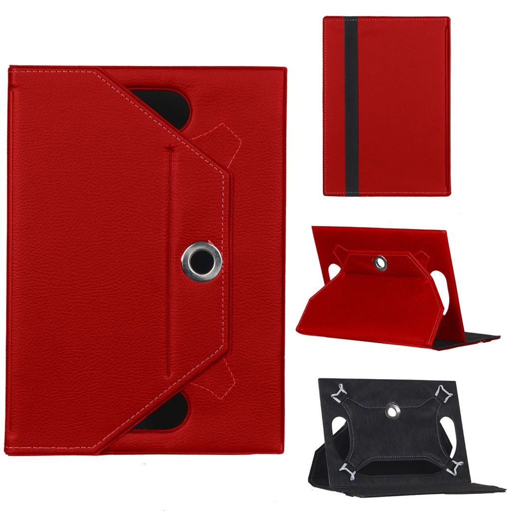 Vorcom S12 Universal Standlı Tablet Kılıfı Kırmızı