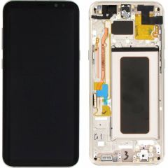 Samsung Galaxy S8 Plus SM-G955 Lcd Ekran Dokunmatik Çıtalı Gold