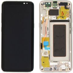 Samsung Galaxy S8 SM-G950 Lcd Ekran Dokunmatik Çıtalı Gold