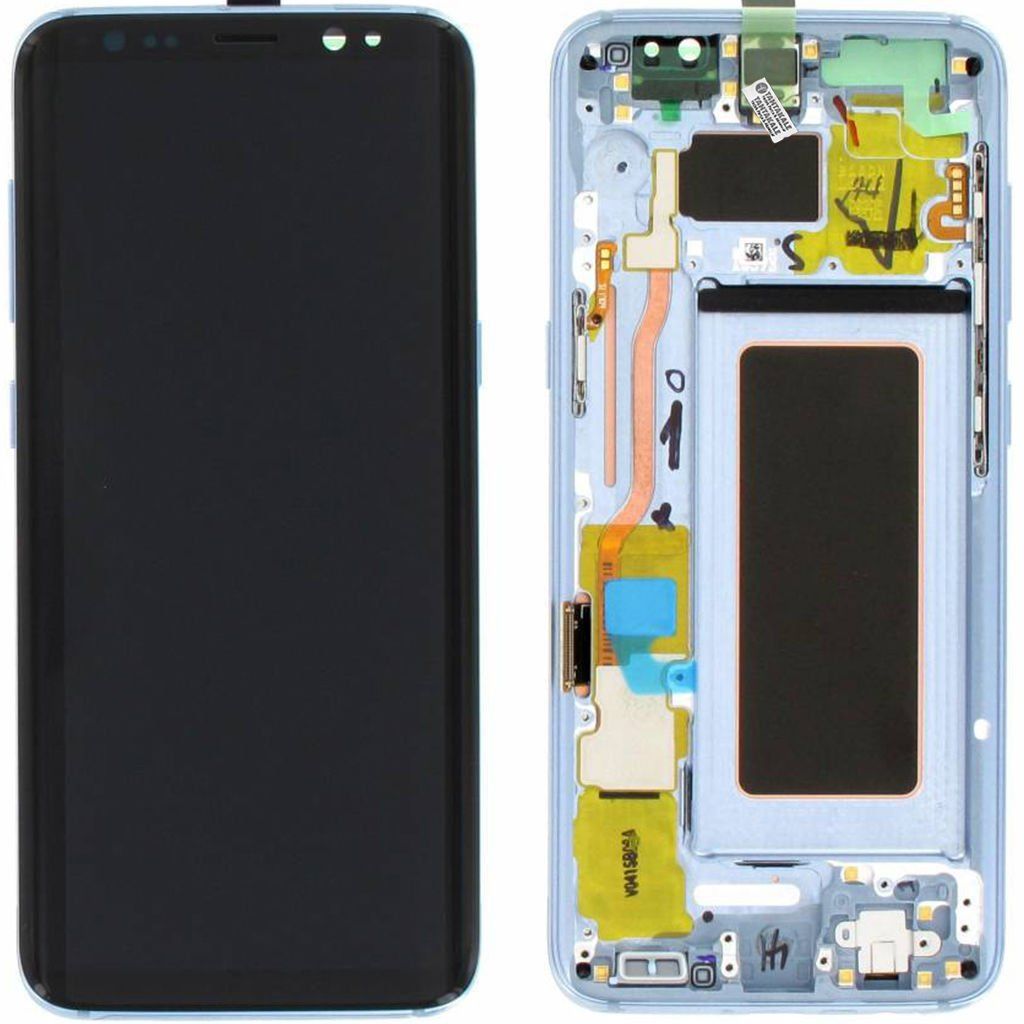 Samsung Galaxy S8 SM-G950 Lcd Ekran Dokunmatik Çıtalı Mavi