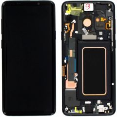 Samsung Galaxy S9 Plus SM-G965 Lcd Ekran Dokunmatik Çıtalı Siyah