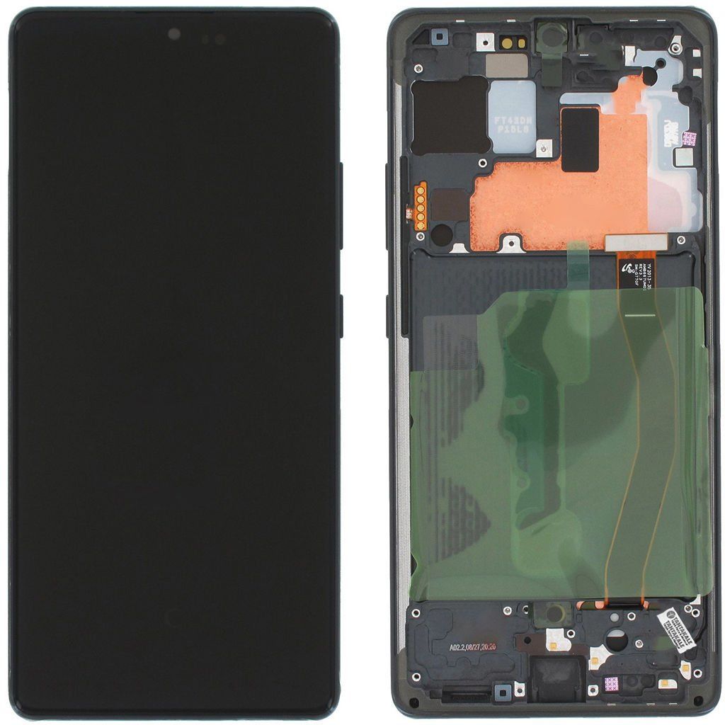 Samsung Galaxy S10 Lite SM-G770 Lcd Ekran Dokunmatik Çıtalı Siyah