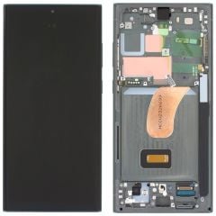 Samsung Galaxy S23 Ultra SM-S918 Lcd Ekran Dokunmatik Çıtalı Yeşil