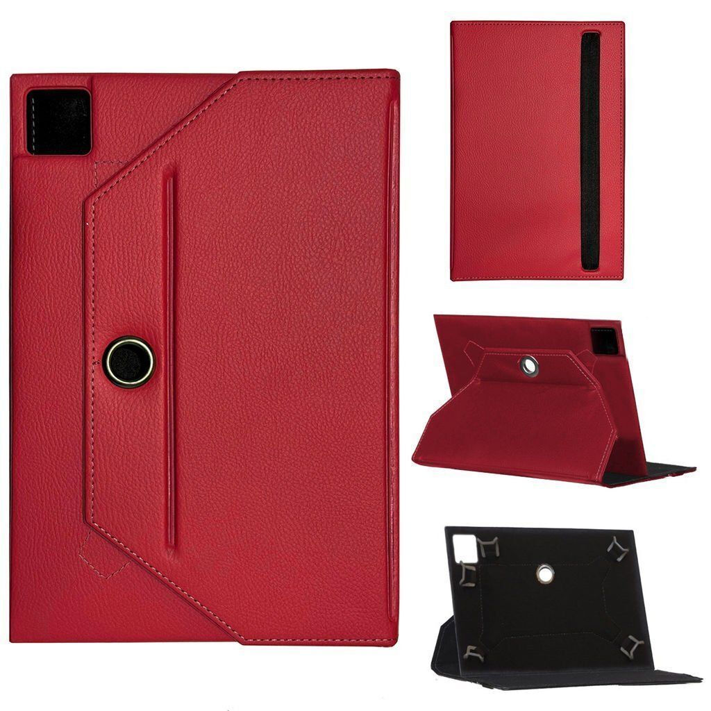 One Blue T10 Universal Standlı Tablet Kılıfı Kırmızı