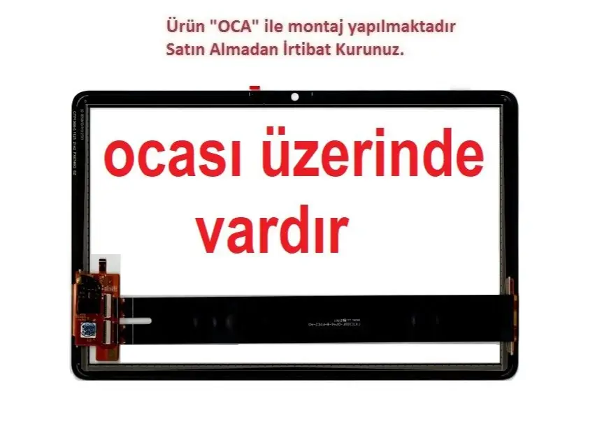 TCL Tab 10s 9080G Dokunmatik Panel Ön Cam